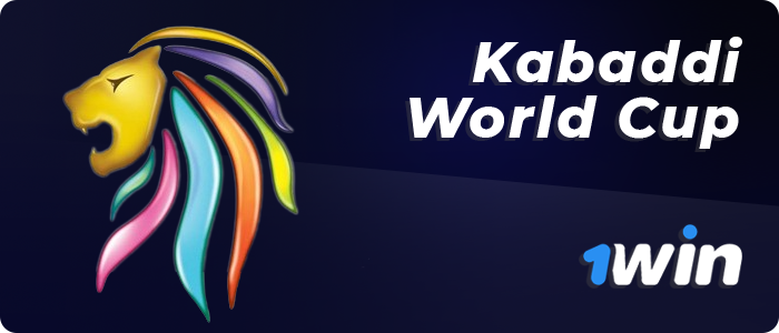 1win bets on the Kabaddi World Cup