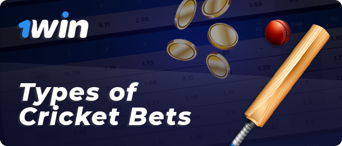 Cricket 1win betting options