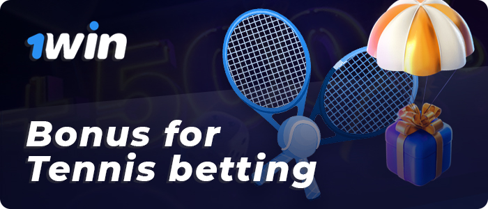 Welcome bonus for tennis betting from 1win