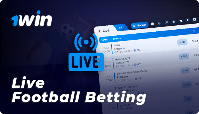 1win football betting online for Indian players