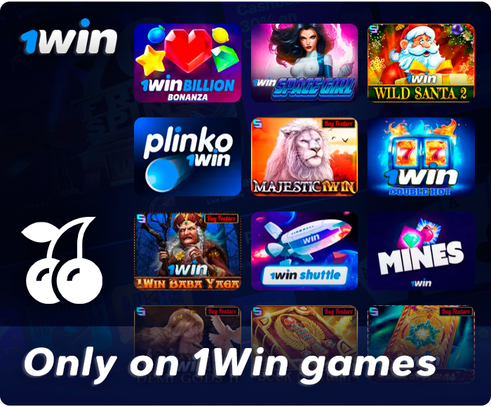 Unique slots at 1Win Casino