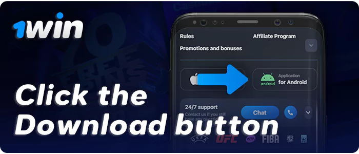 Click to download APK 1Win