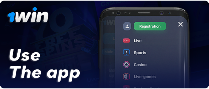 Start betting at 1Win after installing the apk