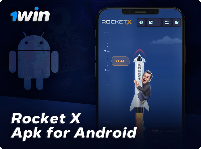 Android App 1Win to play Rocket X